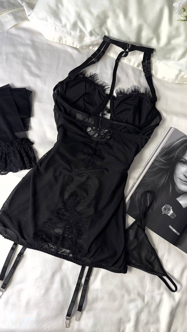 Conjunto de Lencería Allure (3 piezas)
