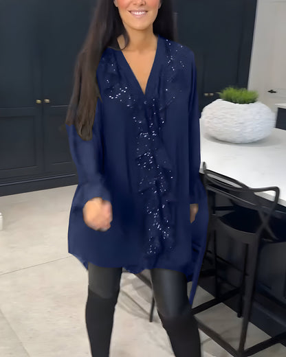 Blusa Elegante con Volantes