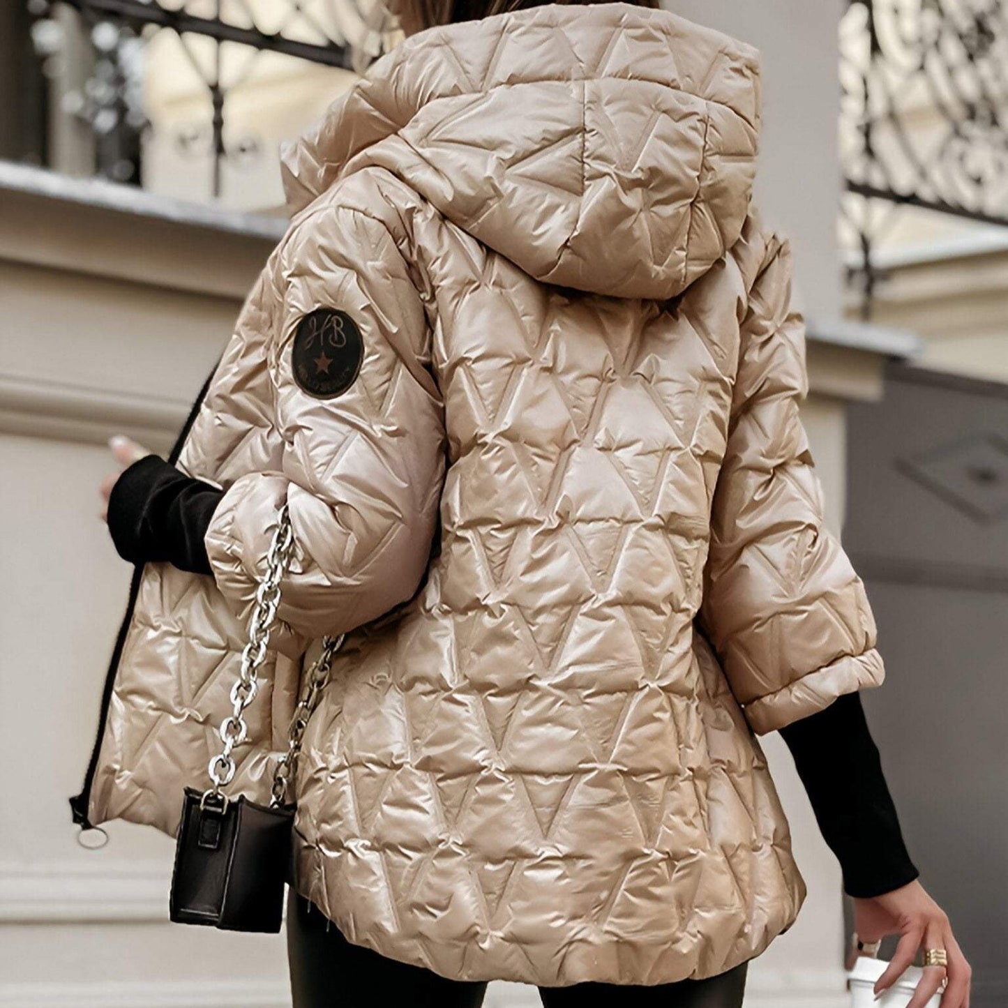 Chaqueta caliente y moderna