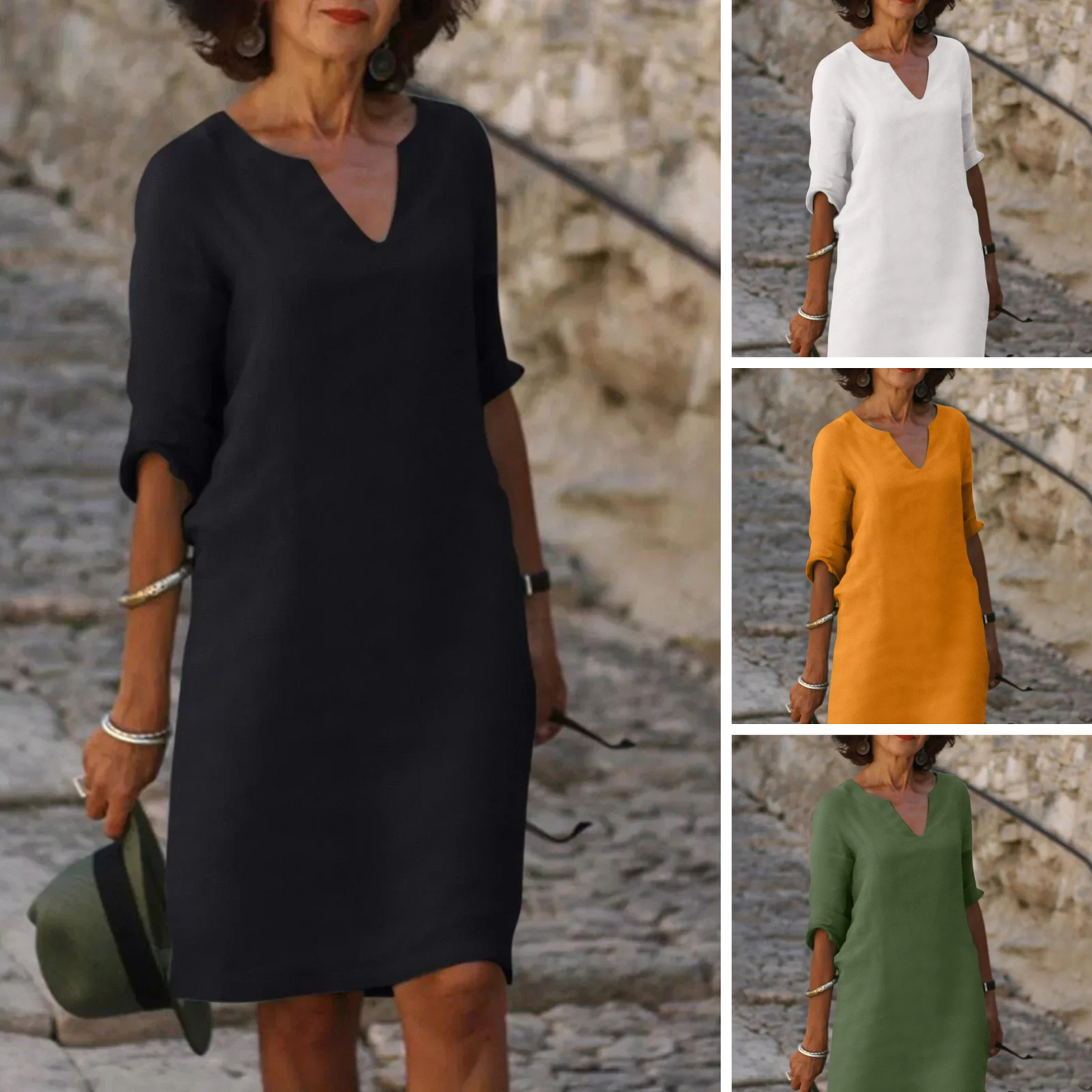 Ropa Elegante con Escote en V