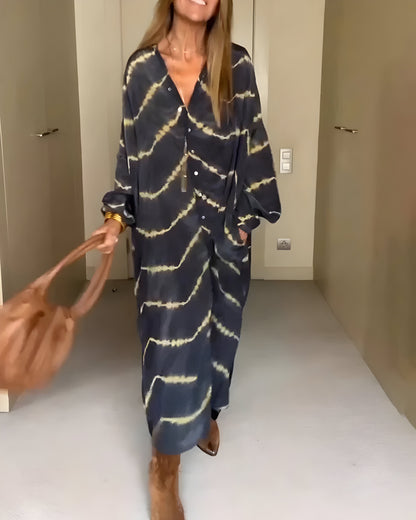 Robe Maxi Bohemio a Rayas