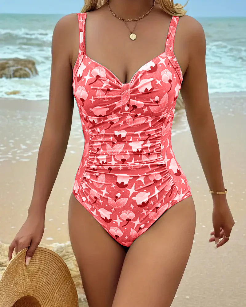 Bañador con Estampado Floral