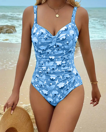 Bañador con Estampado Floral