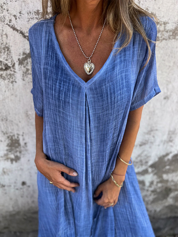 Ropa Suelta con Cuello en V