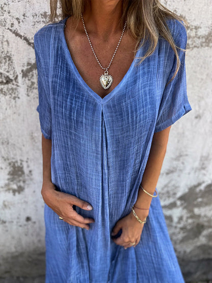 Ropa Suelta con Cuello en V