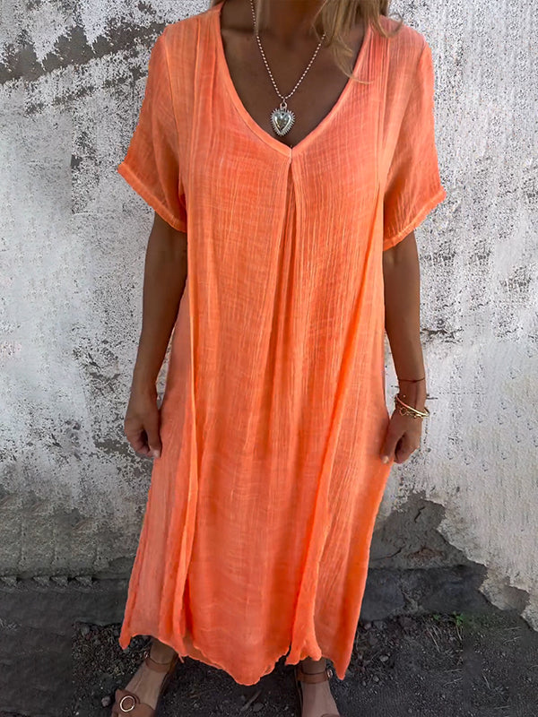 Ropa Suelta con Cuello en V