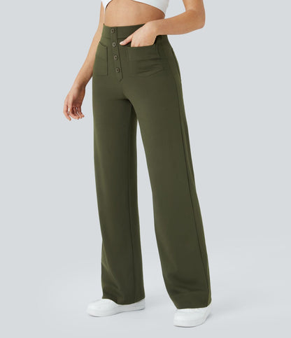 Pantalón Elástico de Cintura Alta