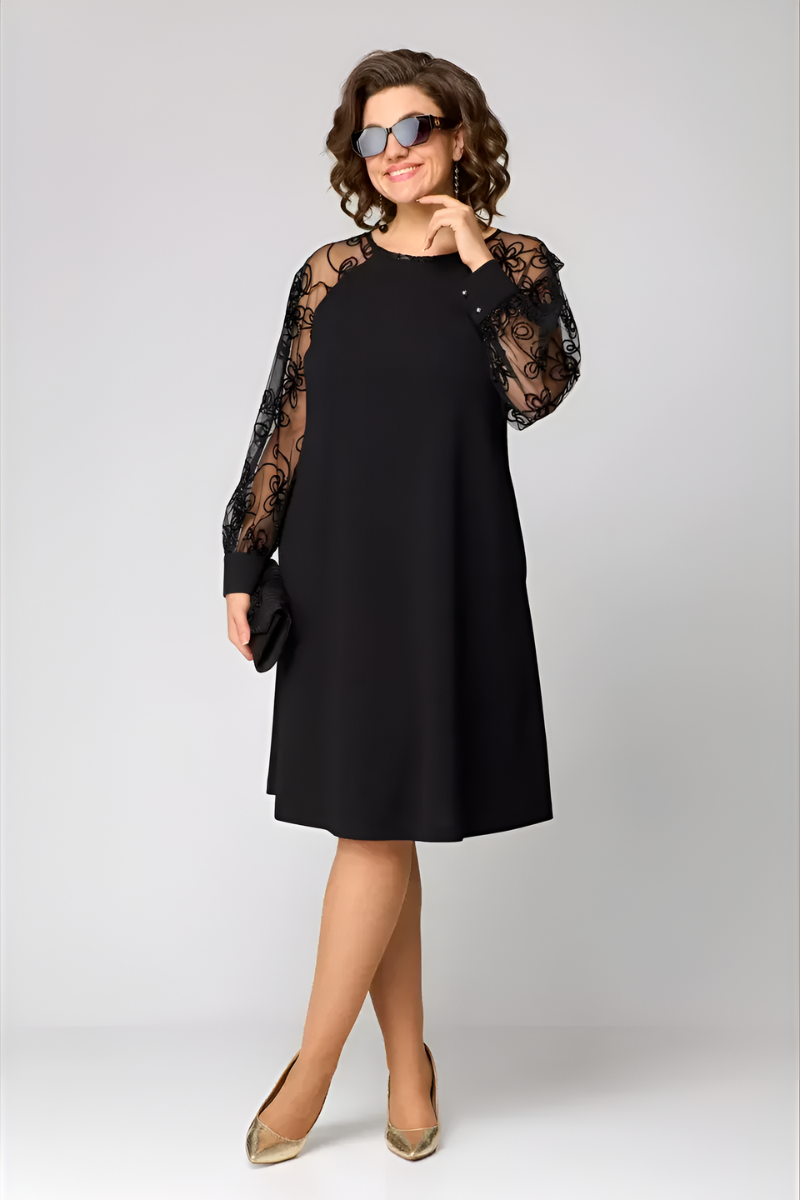Ropa elegante con mangas de encaje