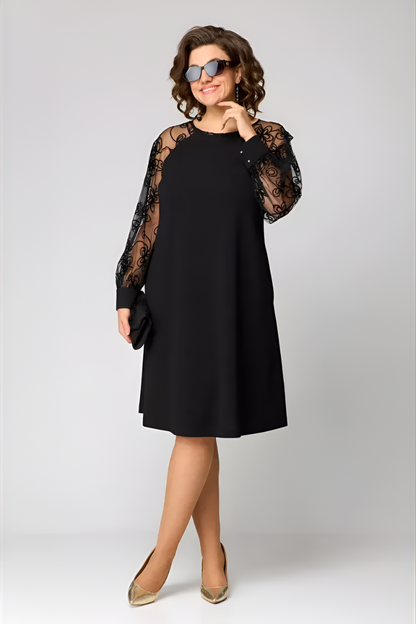 Ropa elegante con mangas de encaje