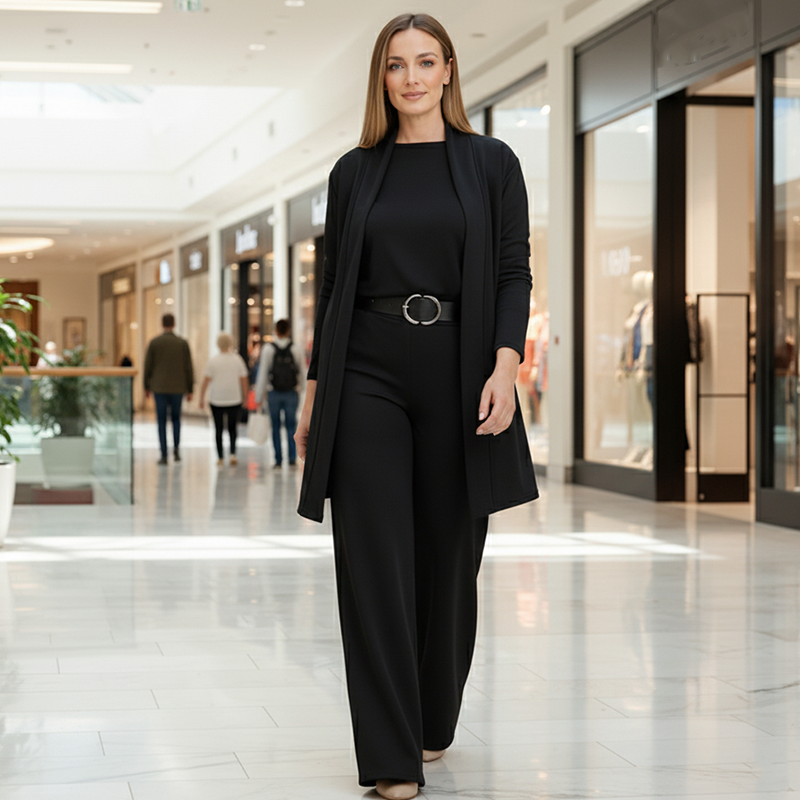 Conjunto Mujer Chic y Cómodo en Tres Piezas