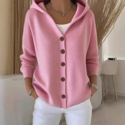 Cardigan de otoño en punto suave