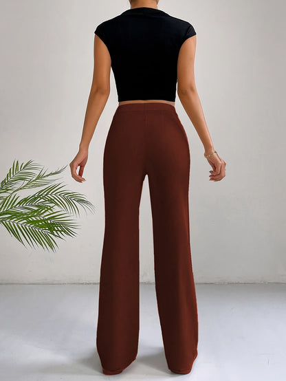 Pantalón de Cintura Alta de Moda