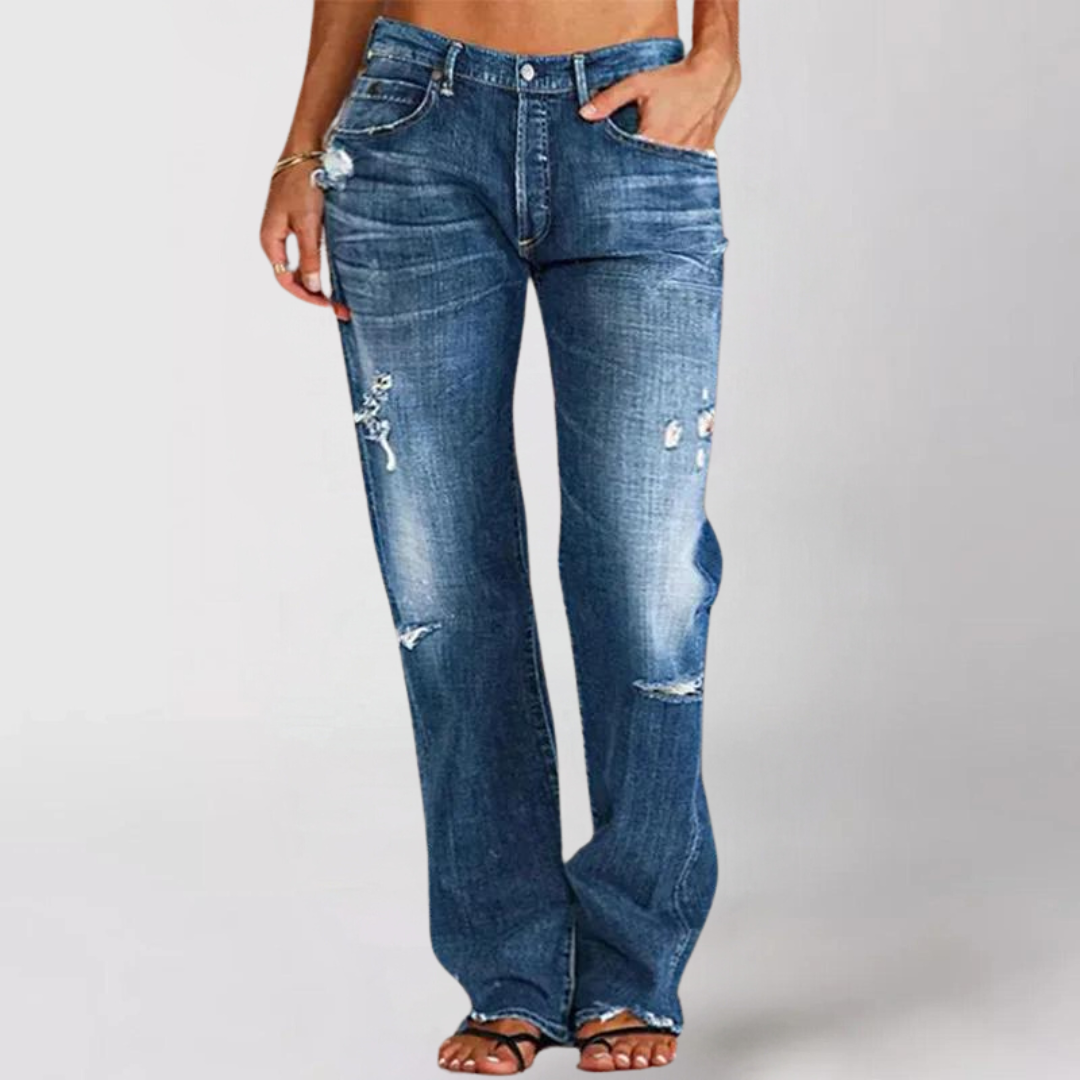 Jean de Denim con Piernas Amplias