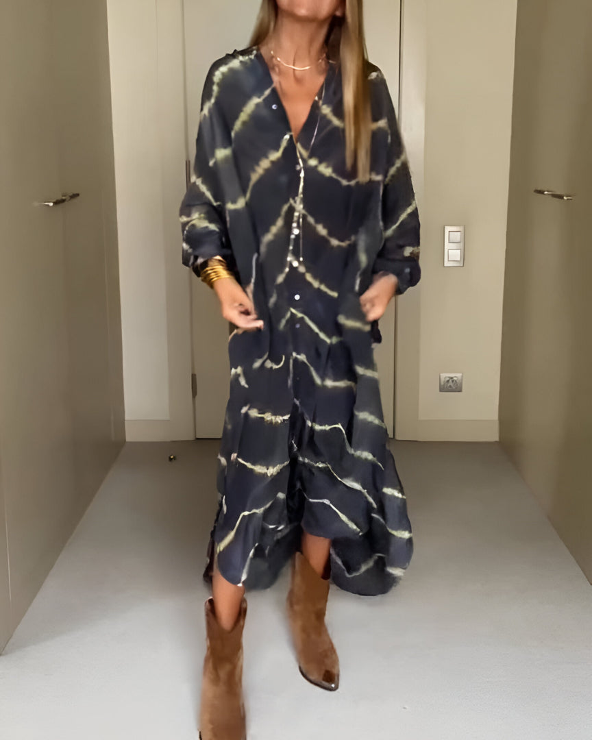 Robe Maxi Bohemio a Rayas