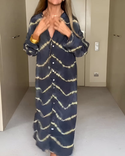 Robe Maxi Bohemio a Rayas
