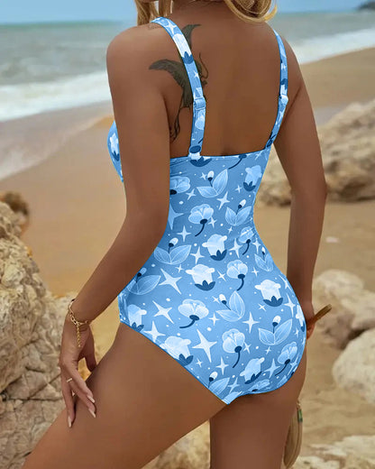 Bañador con Estampado Floral