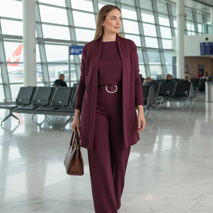 Conjunto Mujer Chic y Cómodo en Tres Piezas