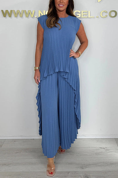 Conjunto Midi Plisado
