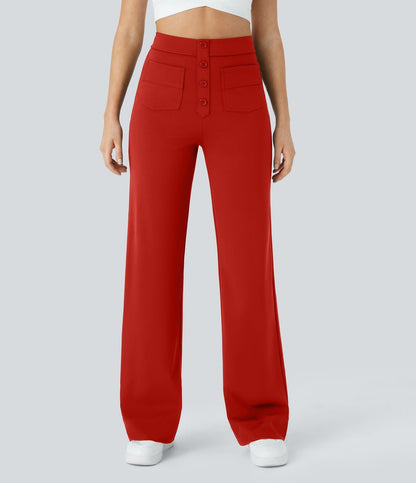 Pantalón Elástico de Cintura Alta