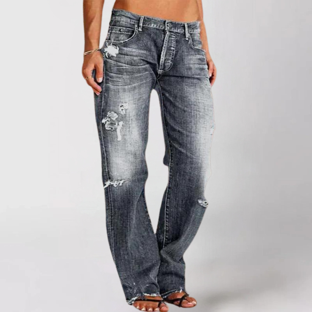 Jean de Denim con Piernas Amplias