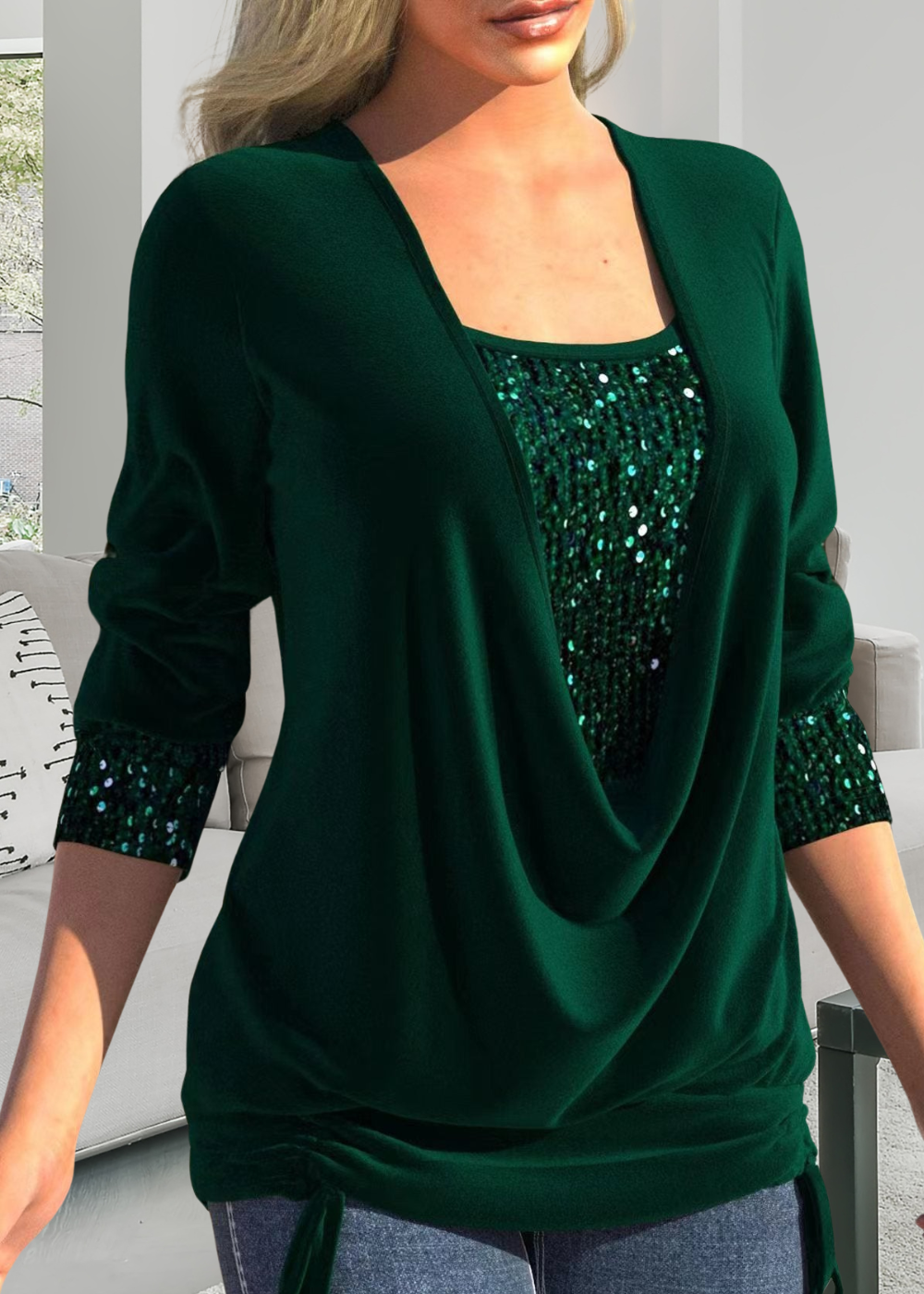 Top Elegante de Dos Piezas