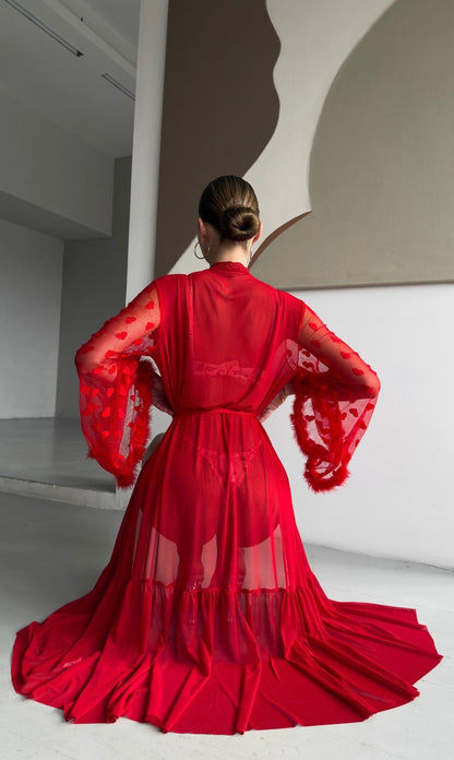 Kimono de Encaje Transparente