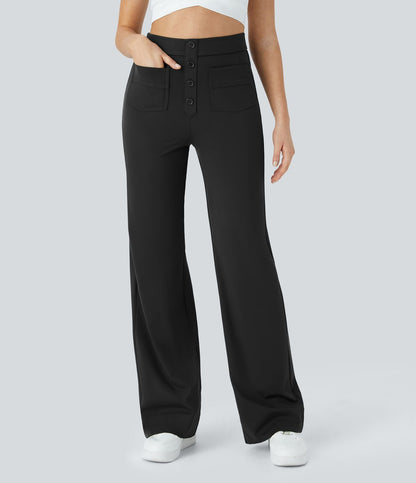 Pantalón Elástico de Cintura Alta