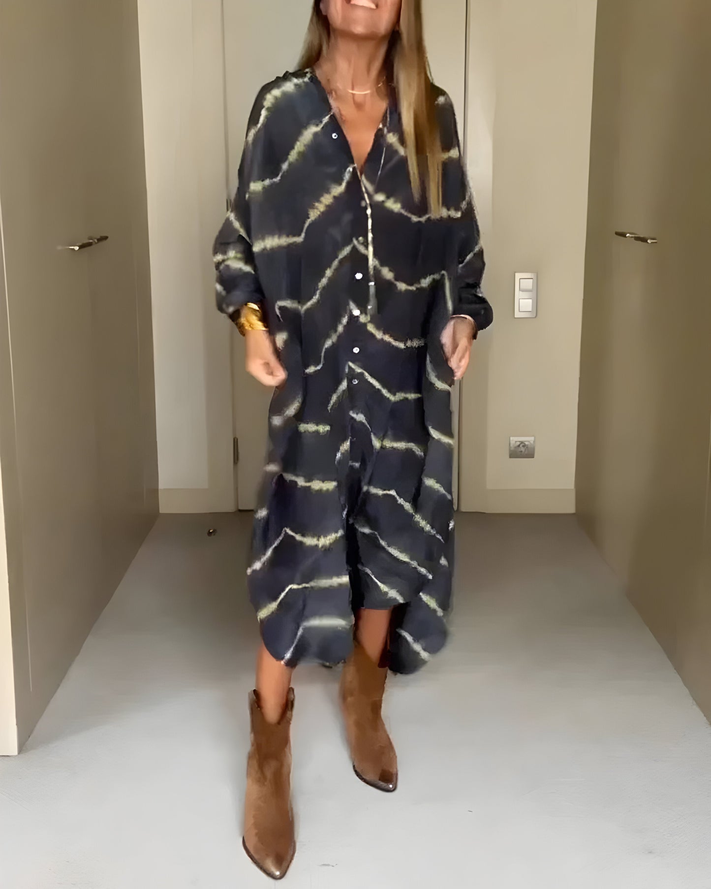 Robe Maxi Bohemio a Rayas