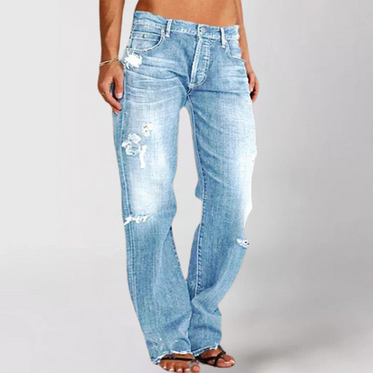Jean de Denim con Piernas Amplias