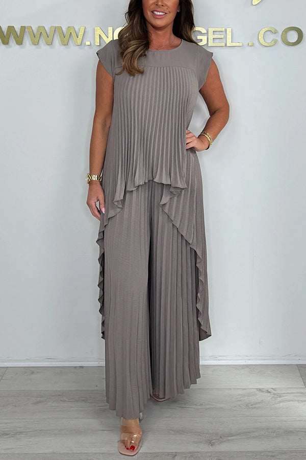 Conjunto Midi Plisado