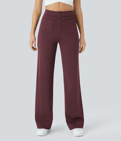 Pantalón Elástico de Cintura Alta