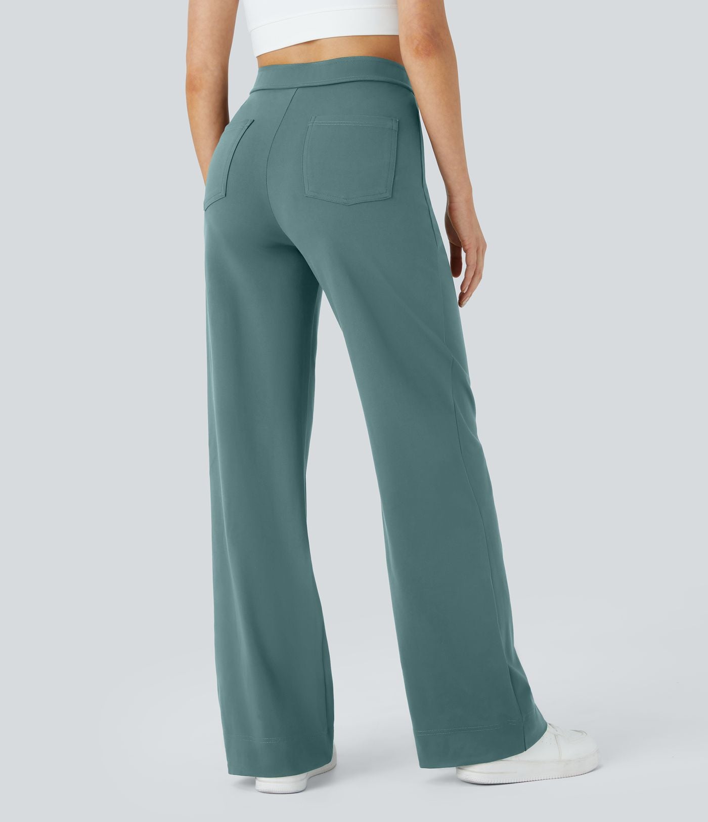 Pantalón Elástico de Cintura Alta