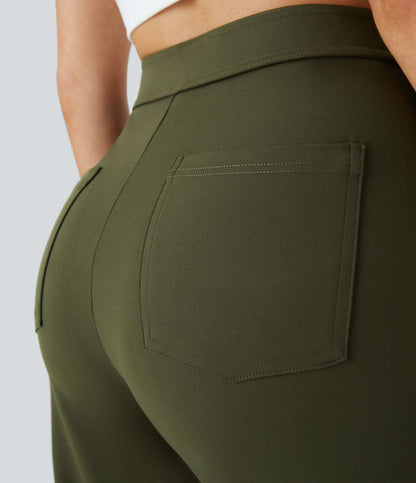 Pantalón Elástico de Cintura Alta