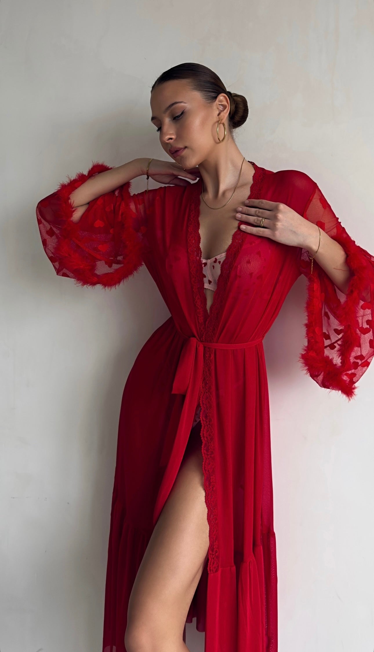 Kimono de Encaje Transparente