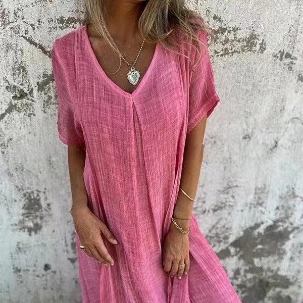 Ropa Suelta con Cuello en V