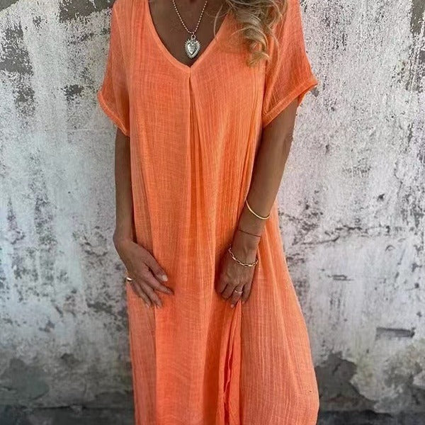 Ropa Suelta con Cuello en V