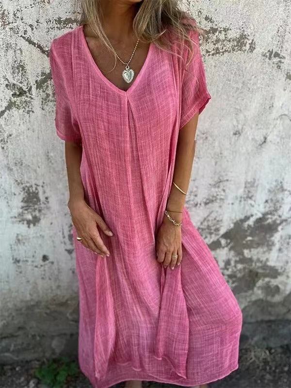 Ropa Suelta con Cuello en V