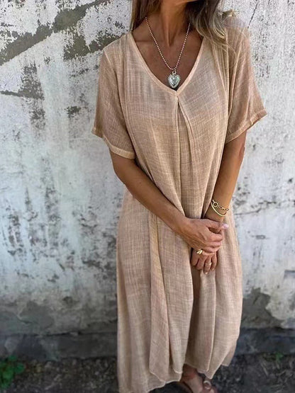 Ropa Suelta con Cuello en V