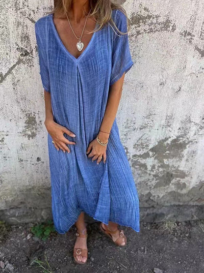 Ropa Suelta con Cuello en V