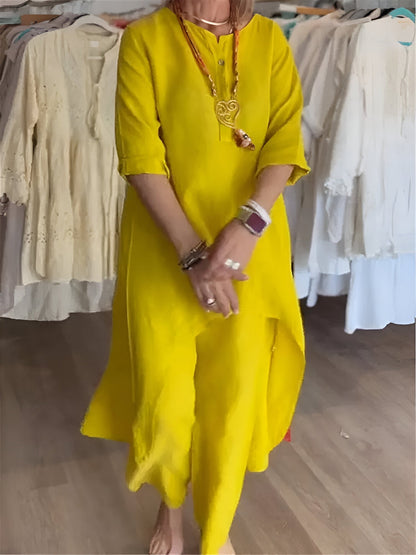 Conjunto de verano en mezcla de algodón ligero