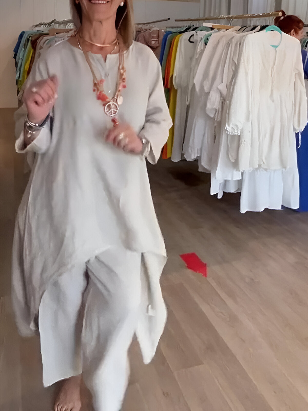 Conjunto de verano en mezcla de algodón ligero