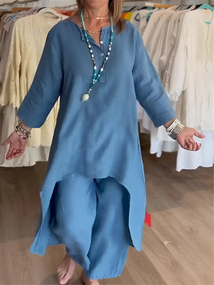 Conjunto de verano en mezcla de algodón ligero