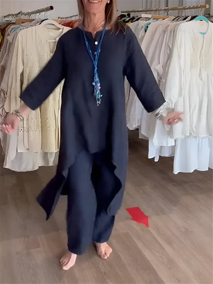 Conjunto de verano en mezcla de algodón ligero