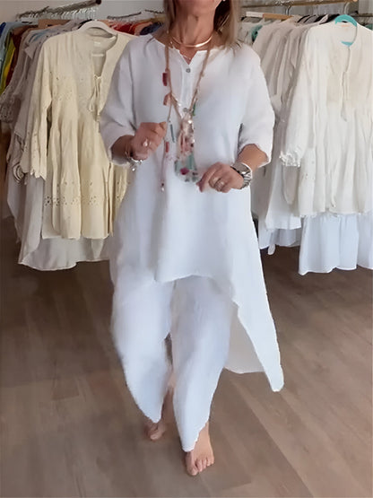 Conjunto de verano en mezcla de algodón ligero