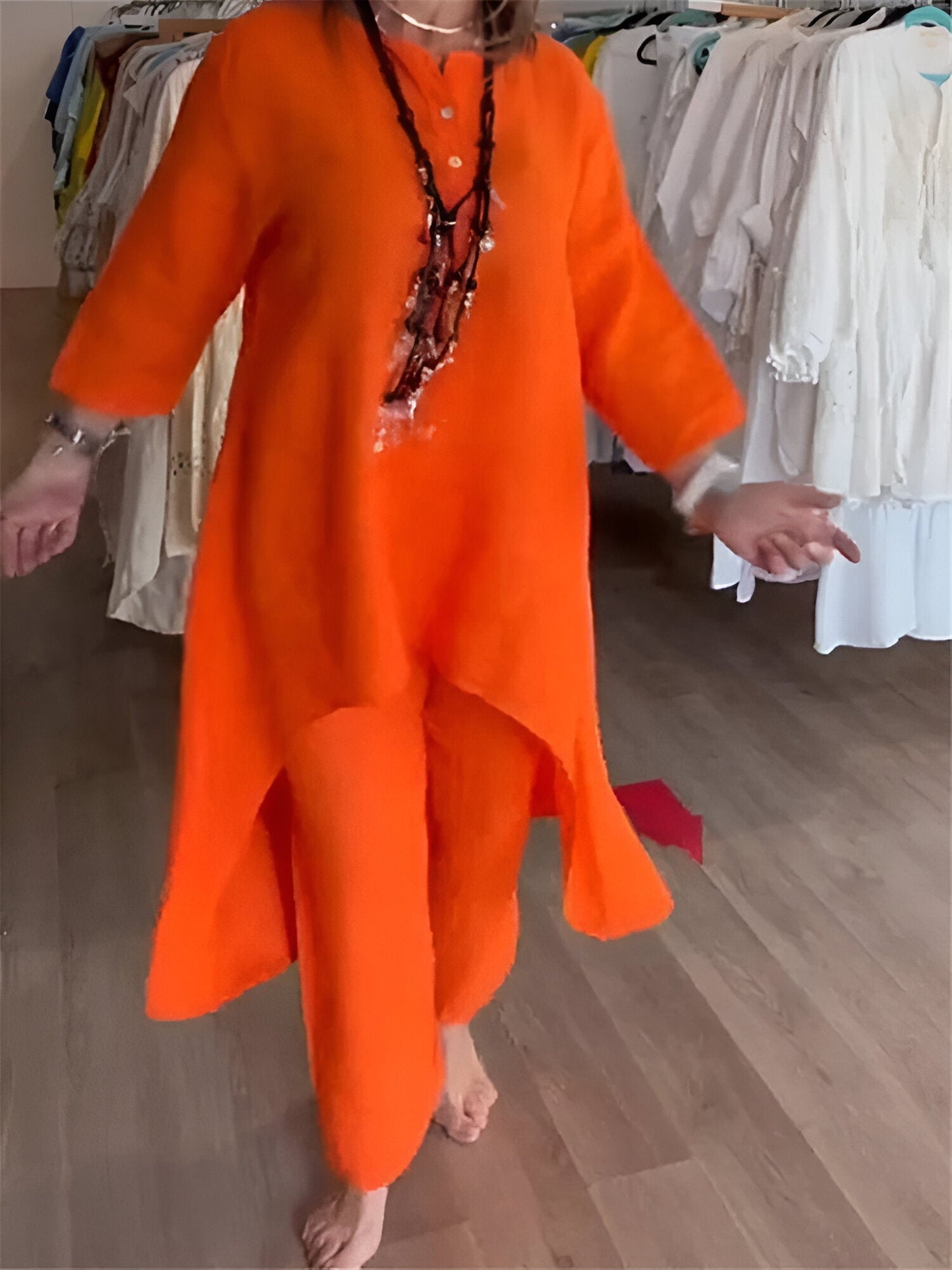 Conjunto de verano en mezcla de algodón ligero