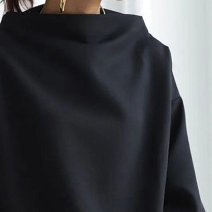 Blusa Elegante con Cuello Barco