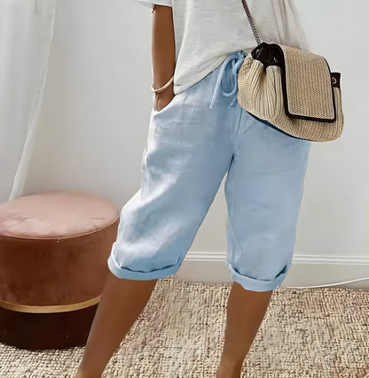 Pantalón Corto de Lino para Mujeres