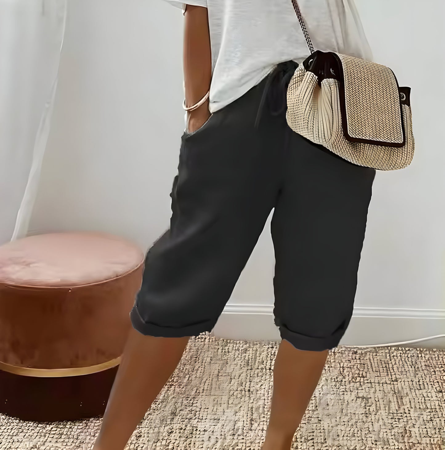 Pantalón Corto de Lino para Mujeres
