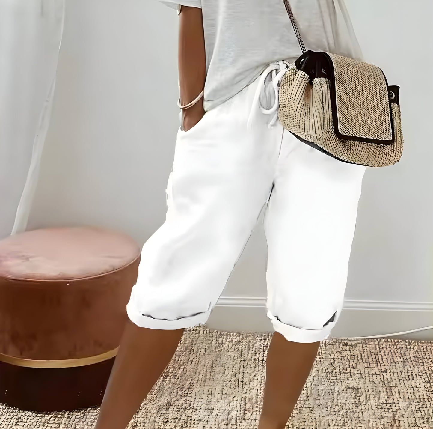 Pantalón Corto de Lino para Mujeres