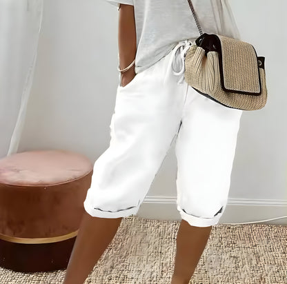 Pantalón Corto de Lino para Mujeres